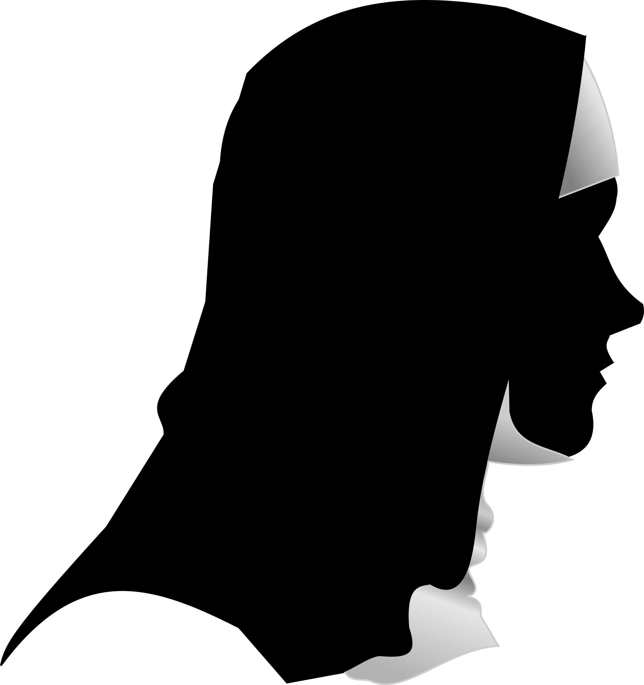 Catholic Nun Silhouette Profile SVG Clip arts