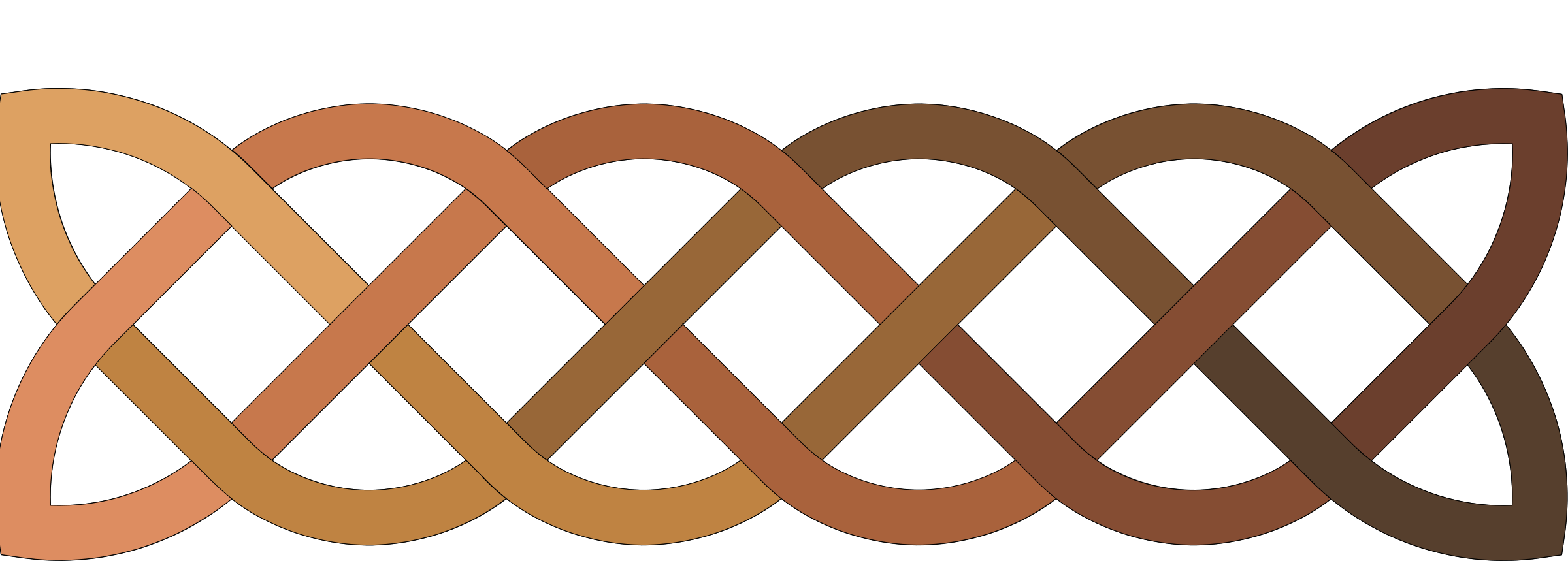 Celtic knot 2D design SVG Clip arts
