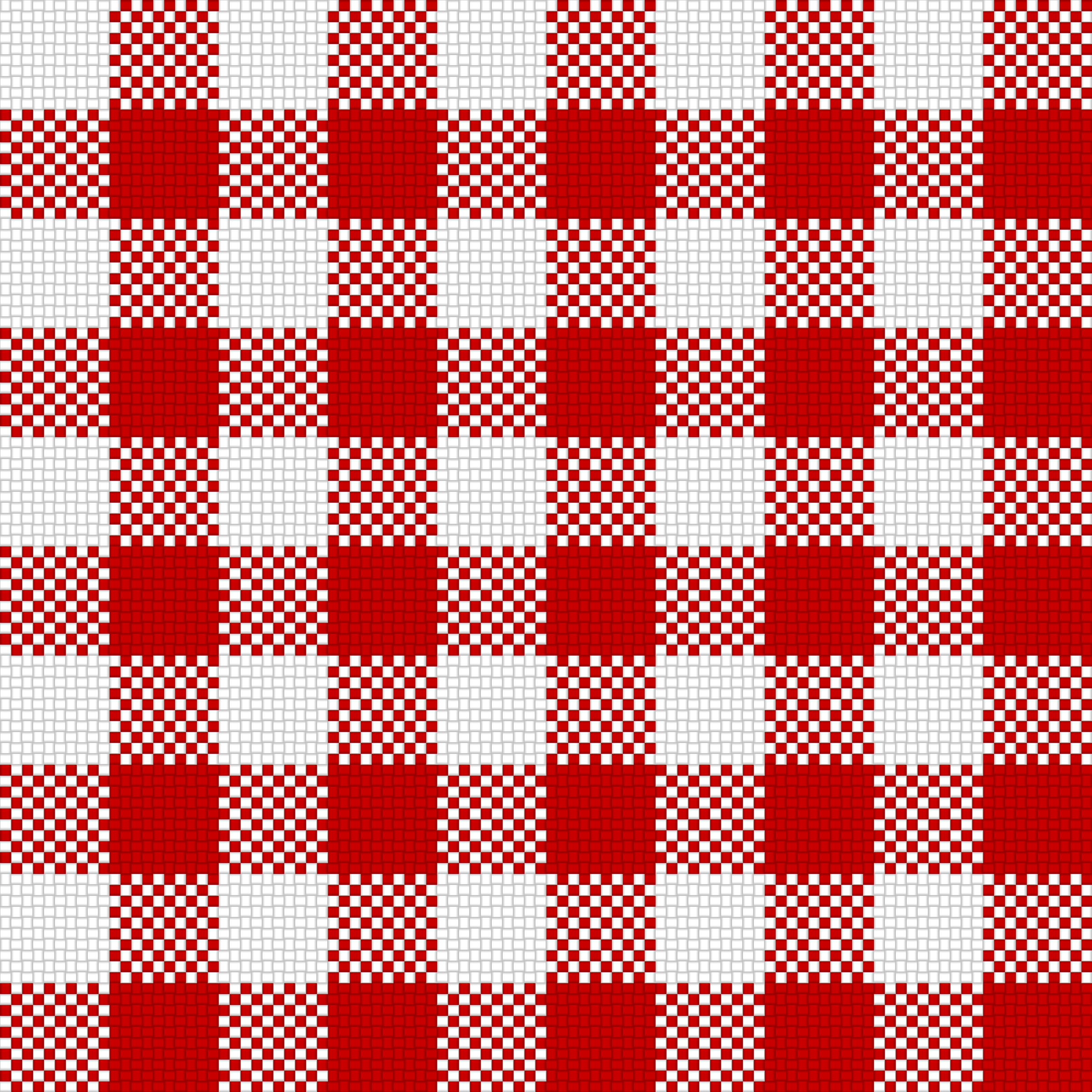 Checker Plaid Cloth Red White PNG icon