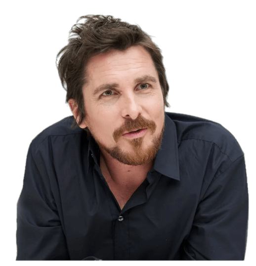 Christian Bale Black Shirt Clip arts