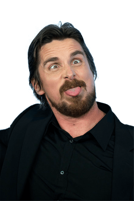 Christian Bale Funny Face PNG icon