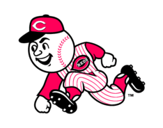 Cincinnati Reds Running Mascot SVG Clip arts