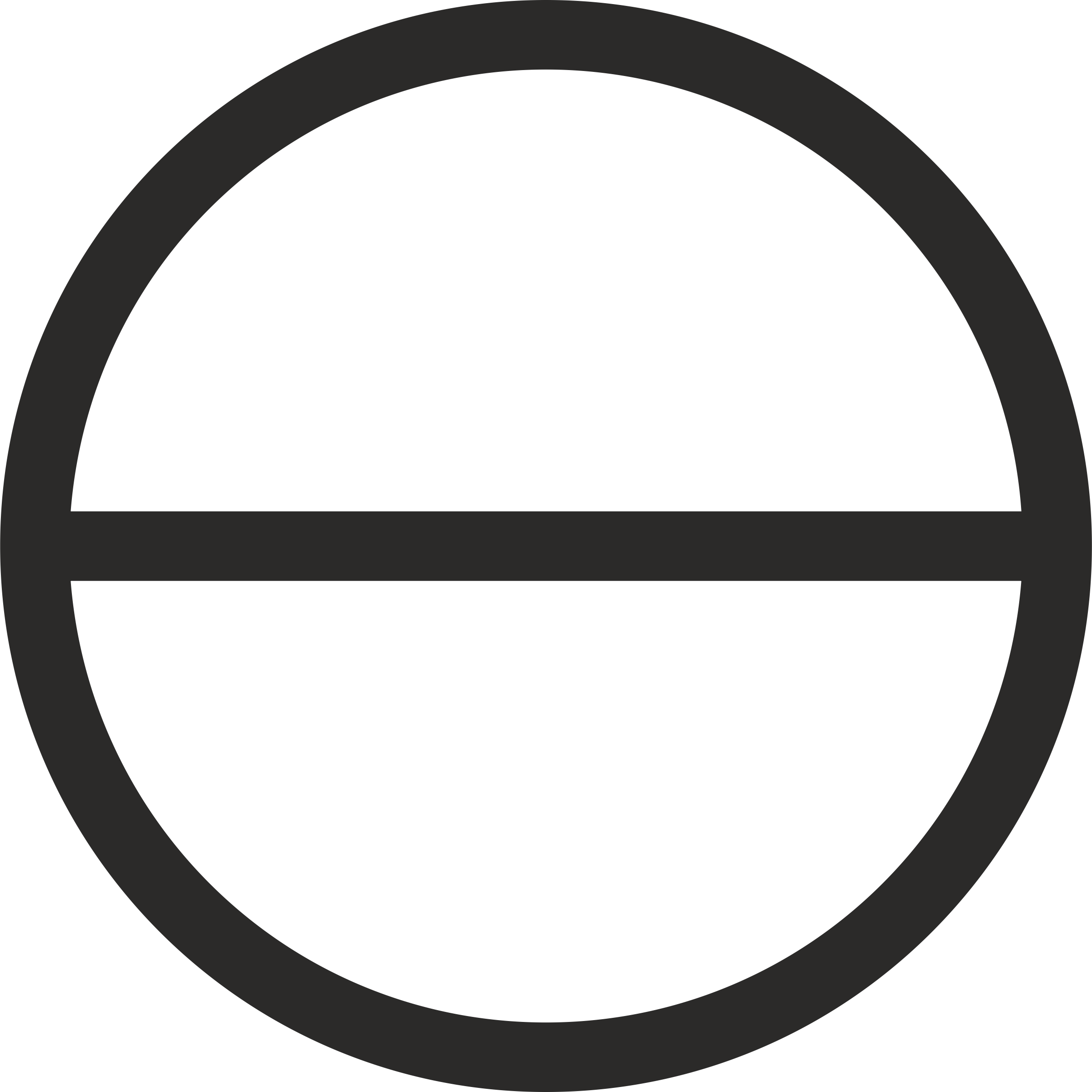 Circle with Horizontal diameter PNG icon