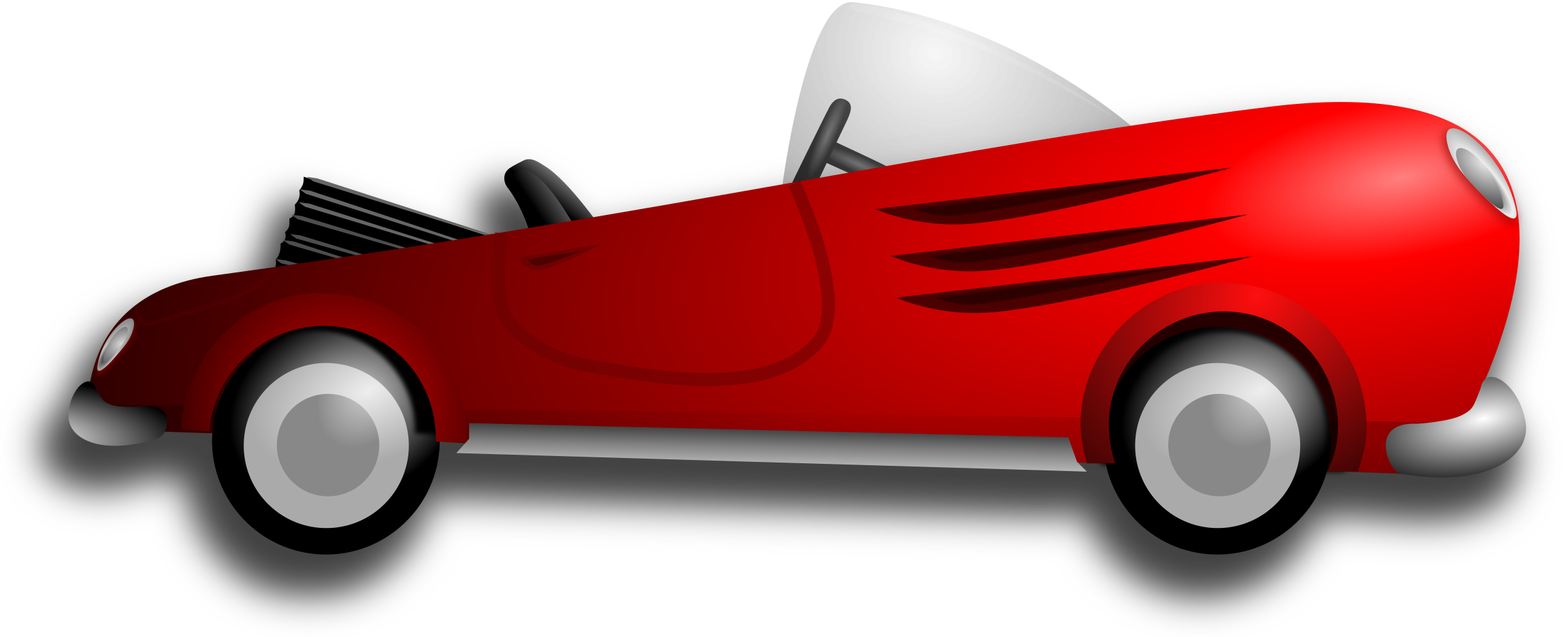 Classic Retro Sport Car SVG Clip arts