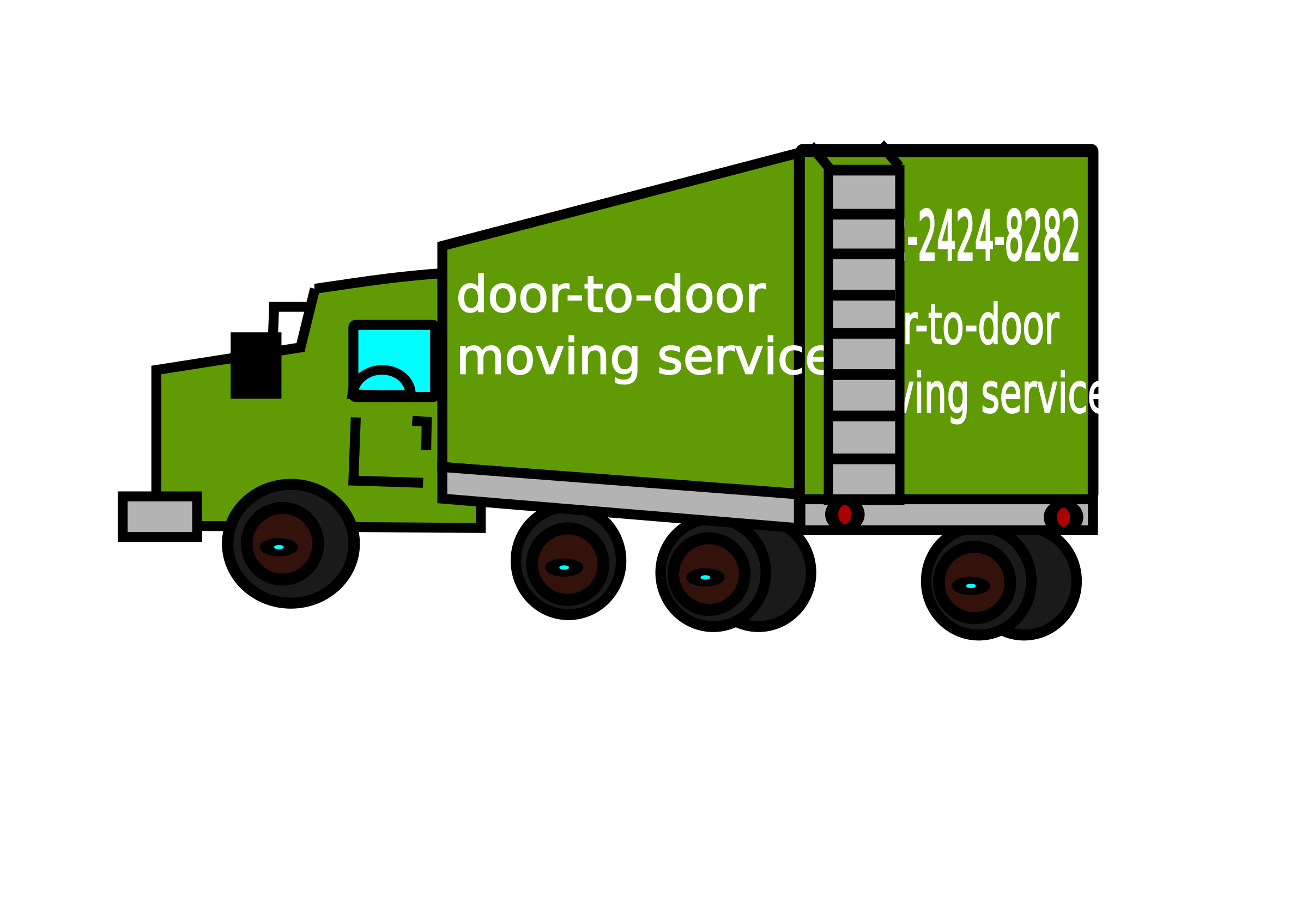 closed moving truck SVG Clip arts