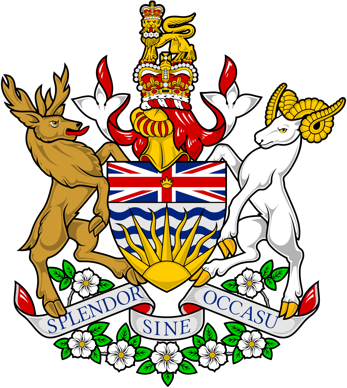 Coat Of Arms British Columbia SVG Clip arts