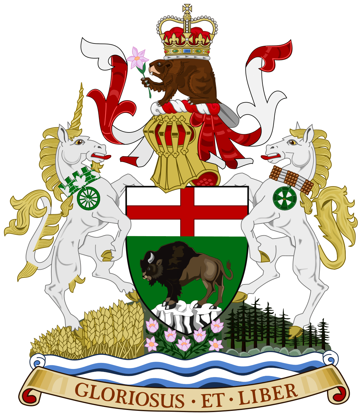 Coat Of Arms Manitoba SVG Clip arts