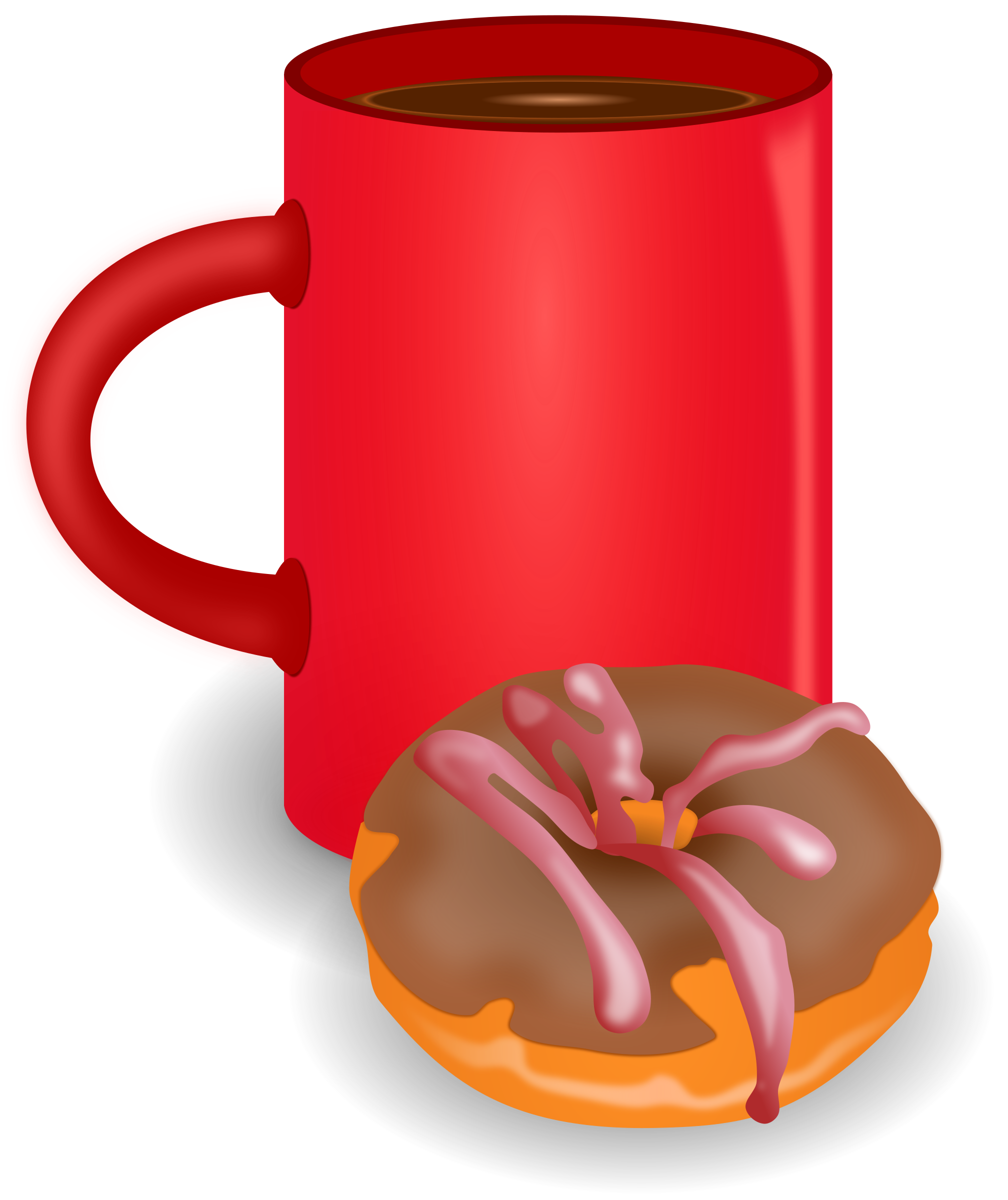 Coffee and Doughnut PNG icon