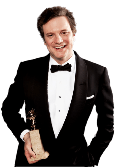 Colin Firth Winning Prize PNG icon