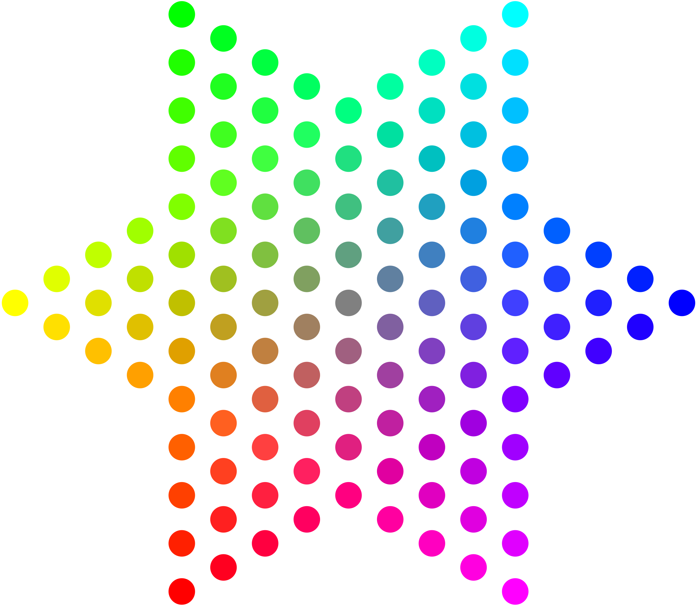 Color Dots Hexagram PNG icon
