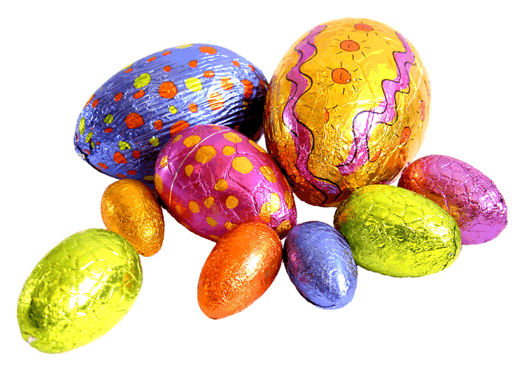 Colourful Easter Eggs PNG images