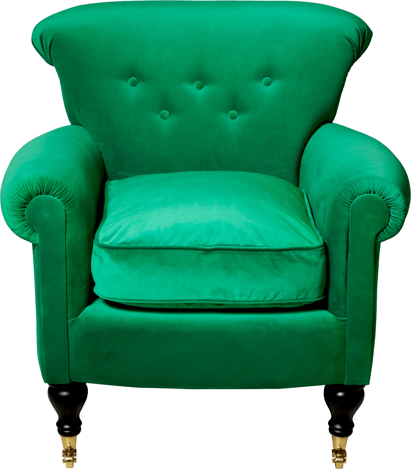 Comfy Green Armchair SVG Clip arts