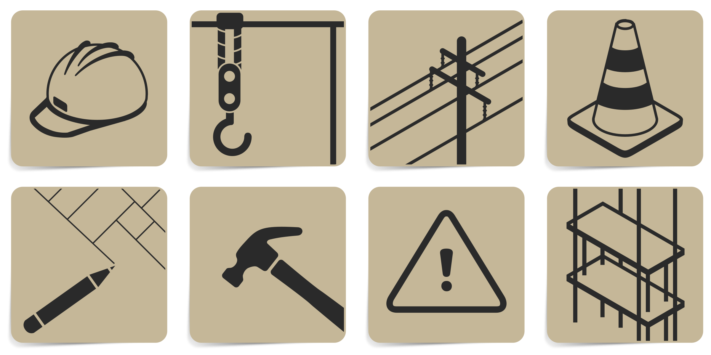 Construction symbols Clip arts