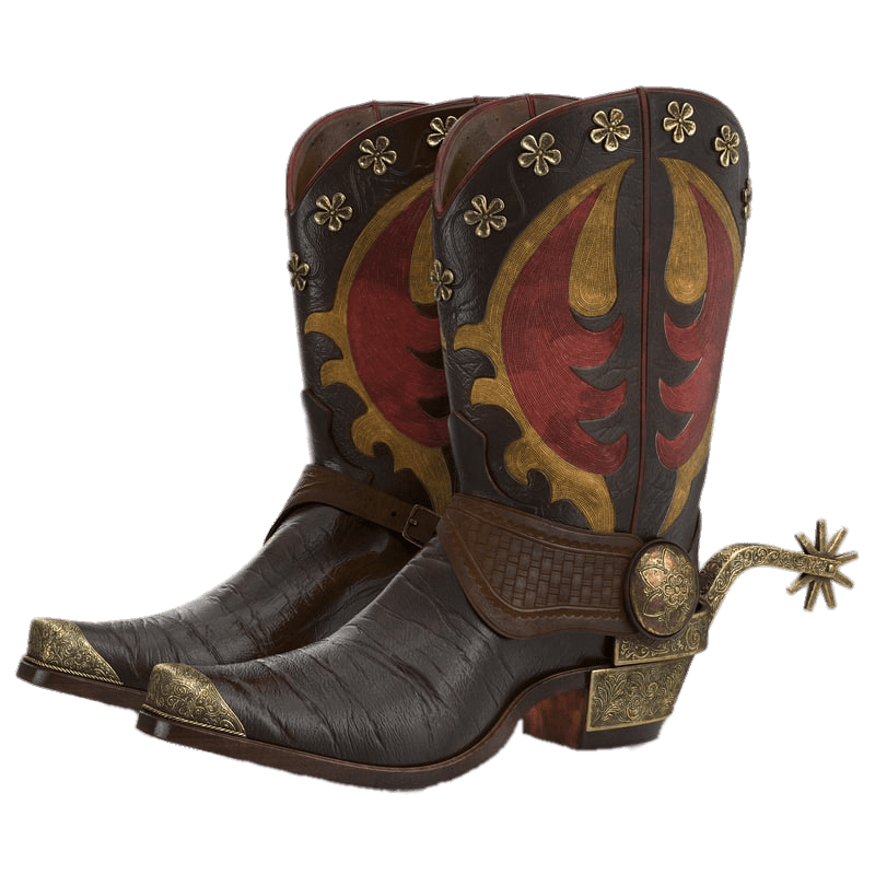 Cowboy Boots With Spurs PNG images