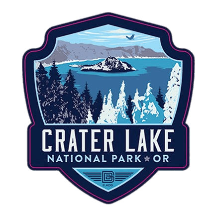 Crater Lake National Park Emblem SVG Clip arts