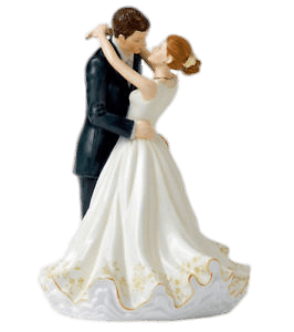 Dancing Couple Wedding Figurines PNG icon
