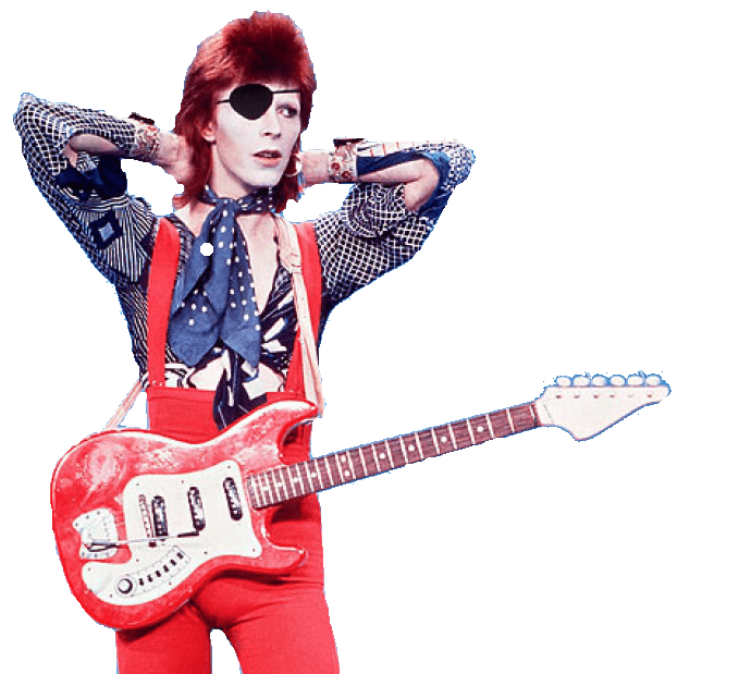 David Bowie Guitar SVG Clip arts