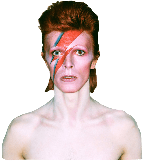 David Bowie Ziggy Stardust Face SVG Clip arts