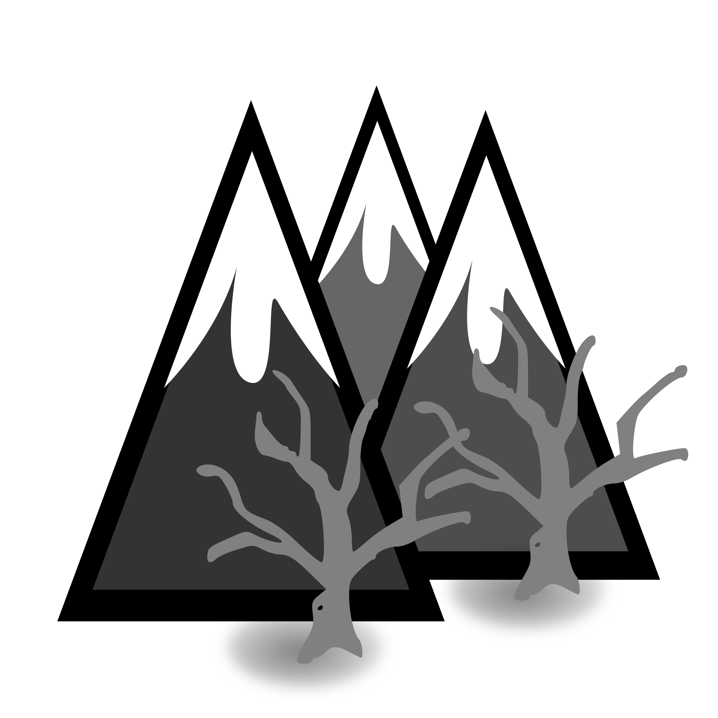 Dead Forest Mountains Clip arts