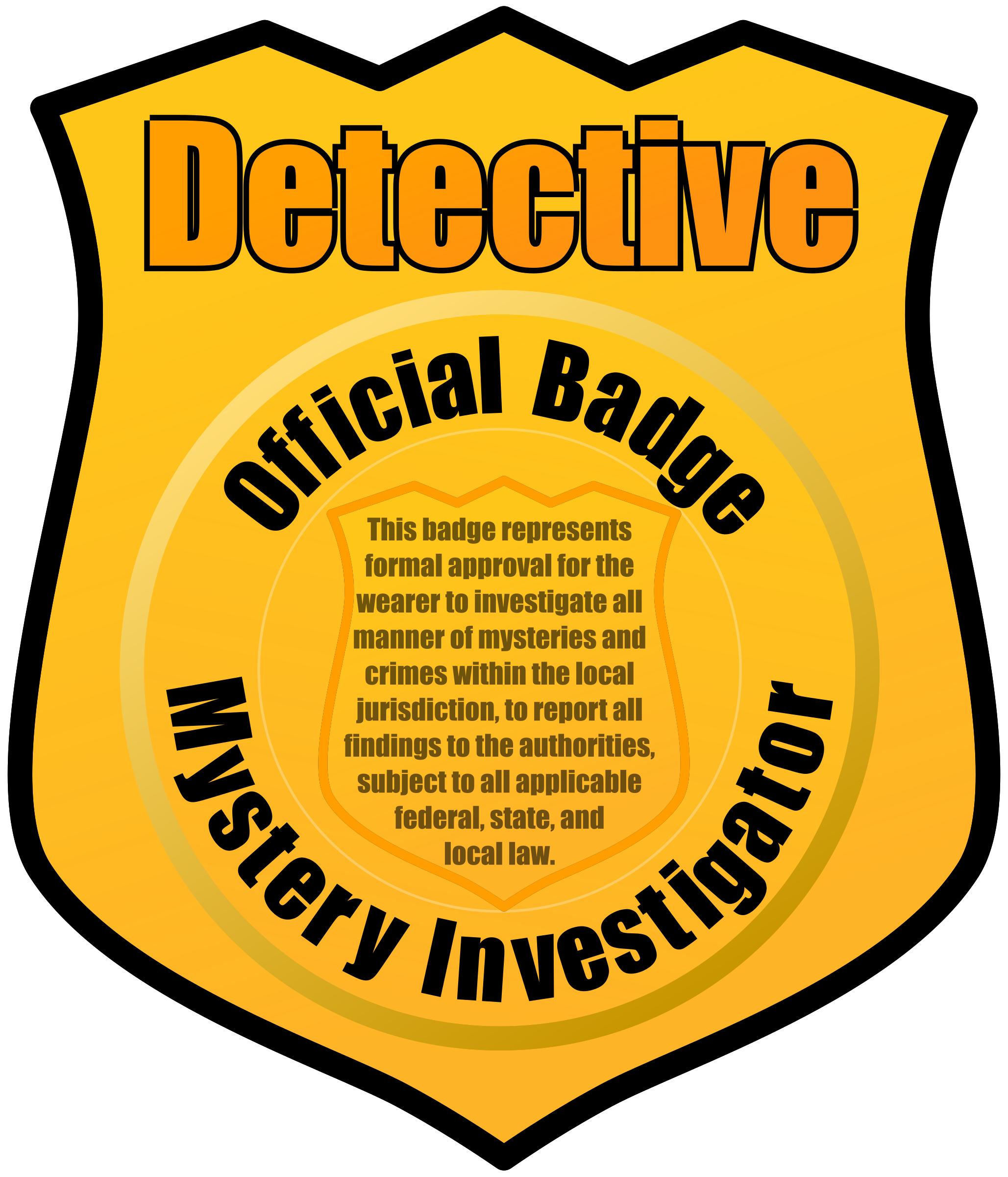 Detective Badge PNG icon