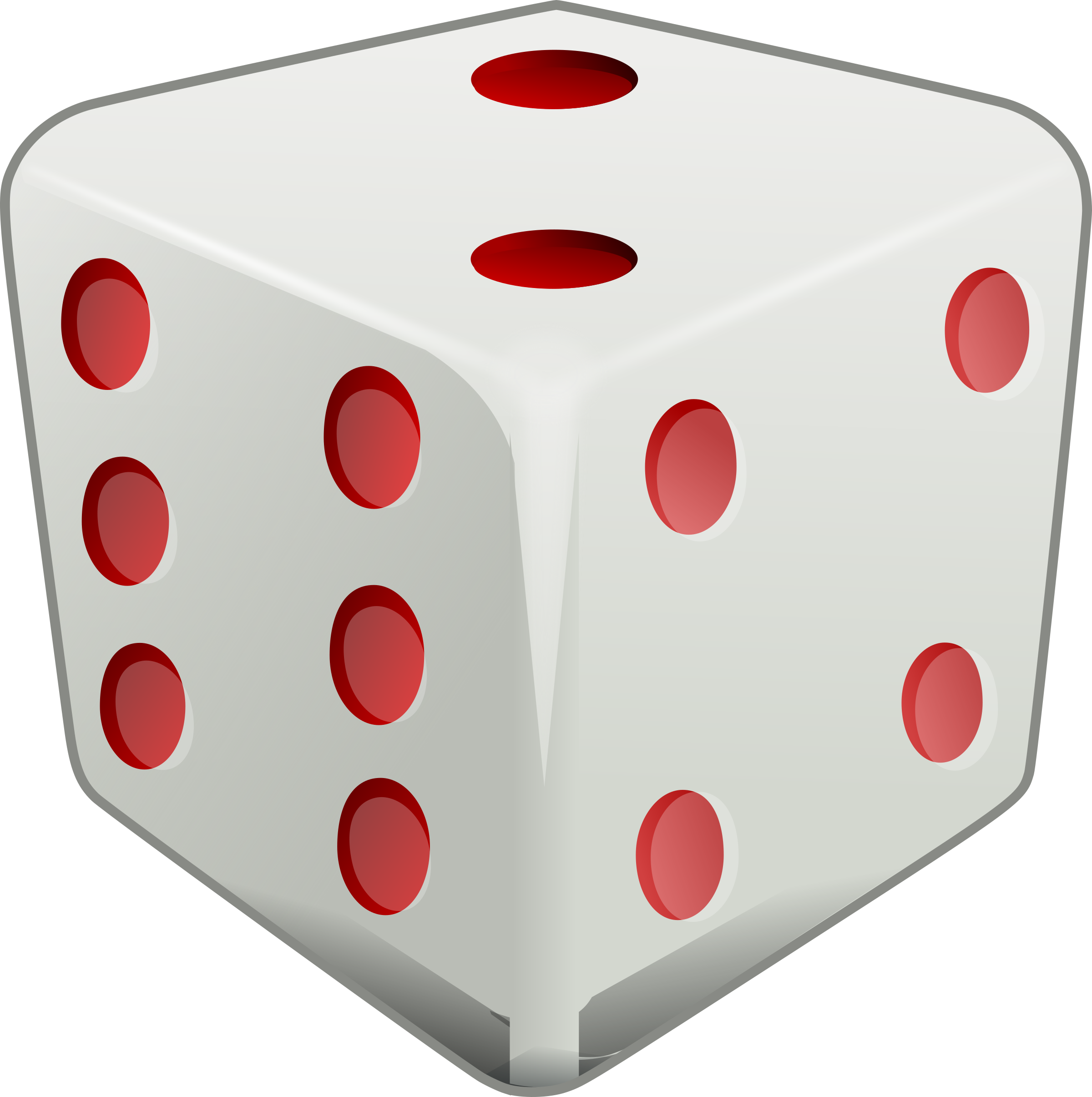 Dice with Two on top Clip arts
