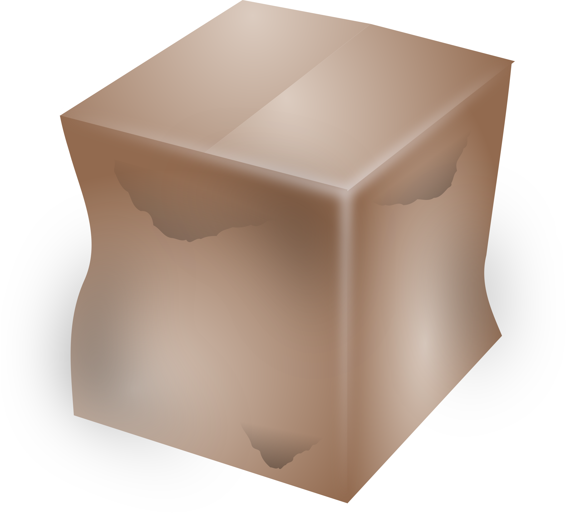 dirty cardboard box PNG icon