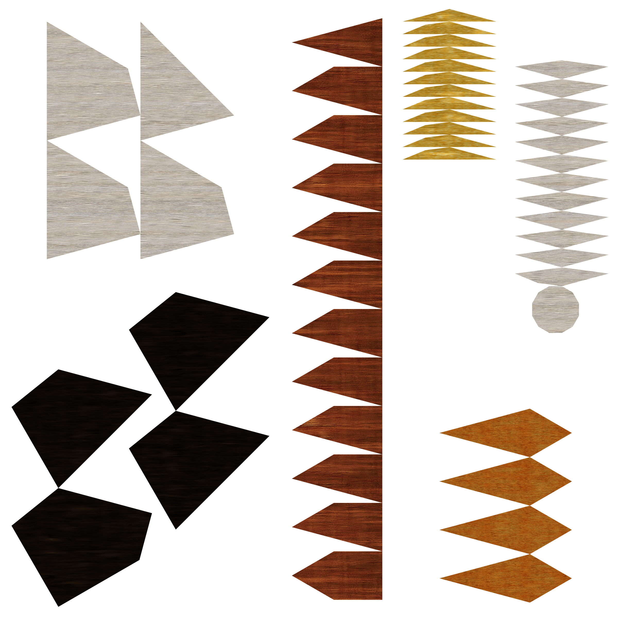 disassembled wooden tile remix SVG Clip arts