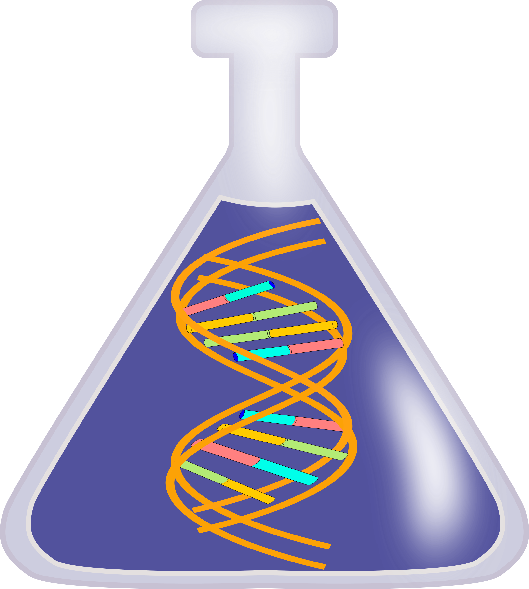 DNA in a bottle SVG Clip arts