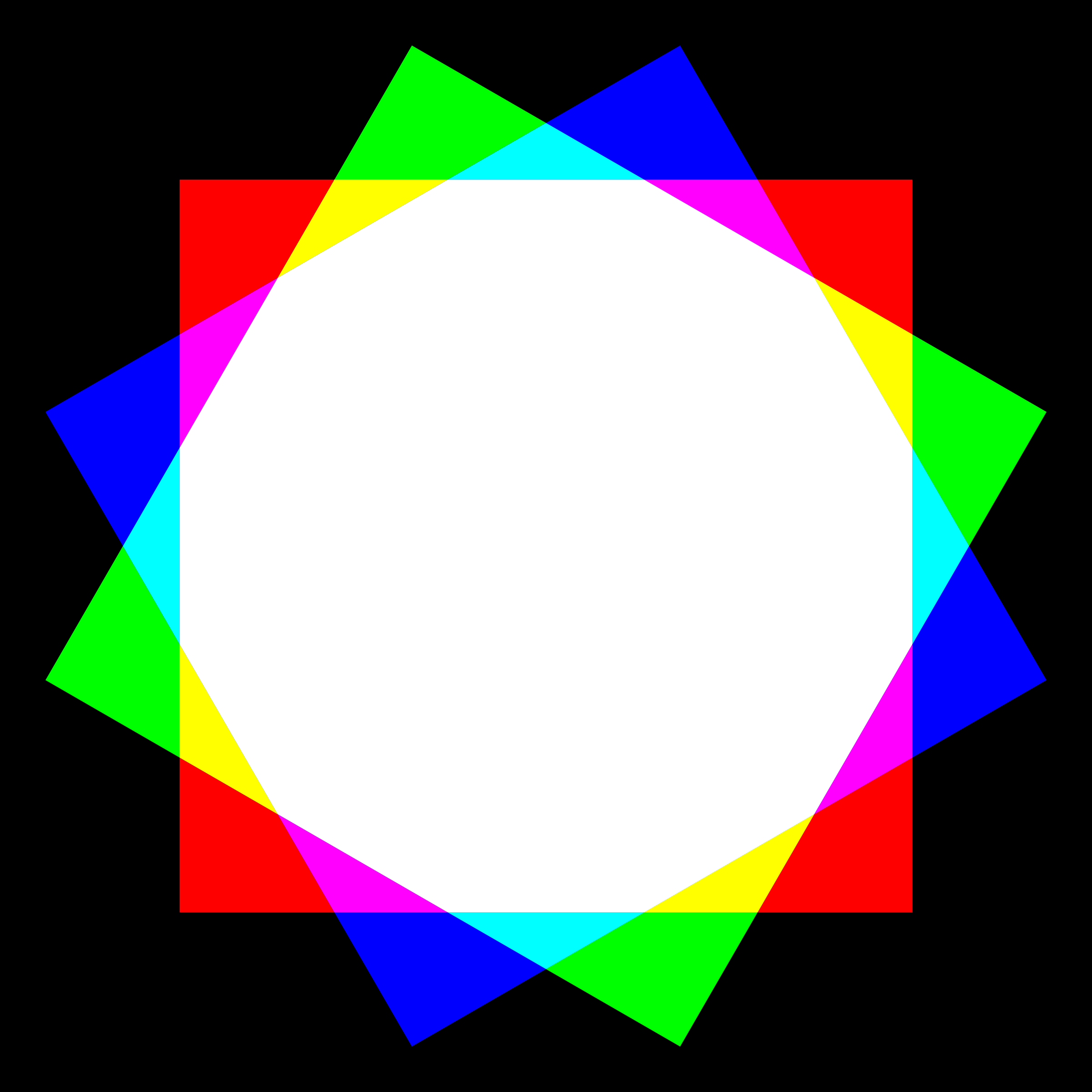 dodecagon color mixing SVG Clip arts