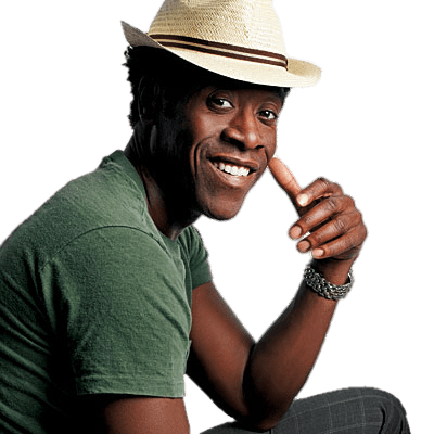 Don Cheadle Straw Hat PNG images
