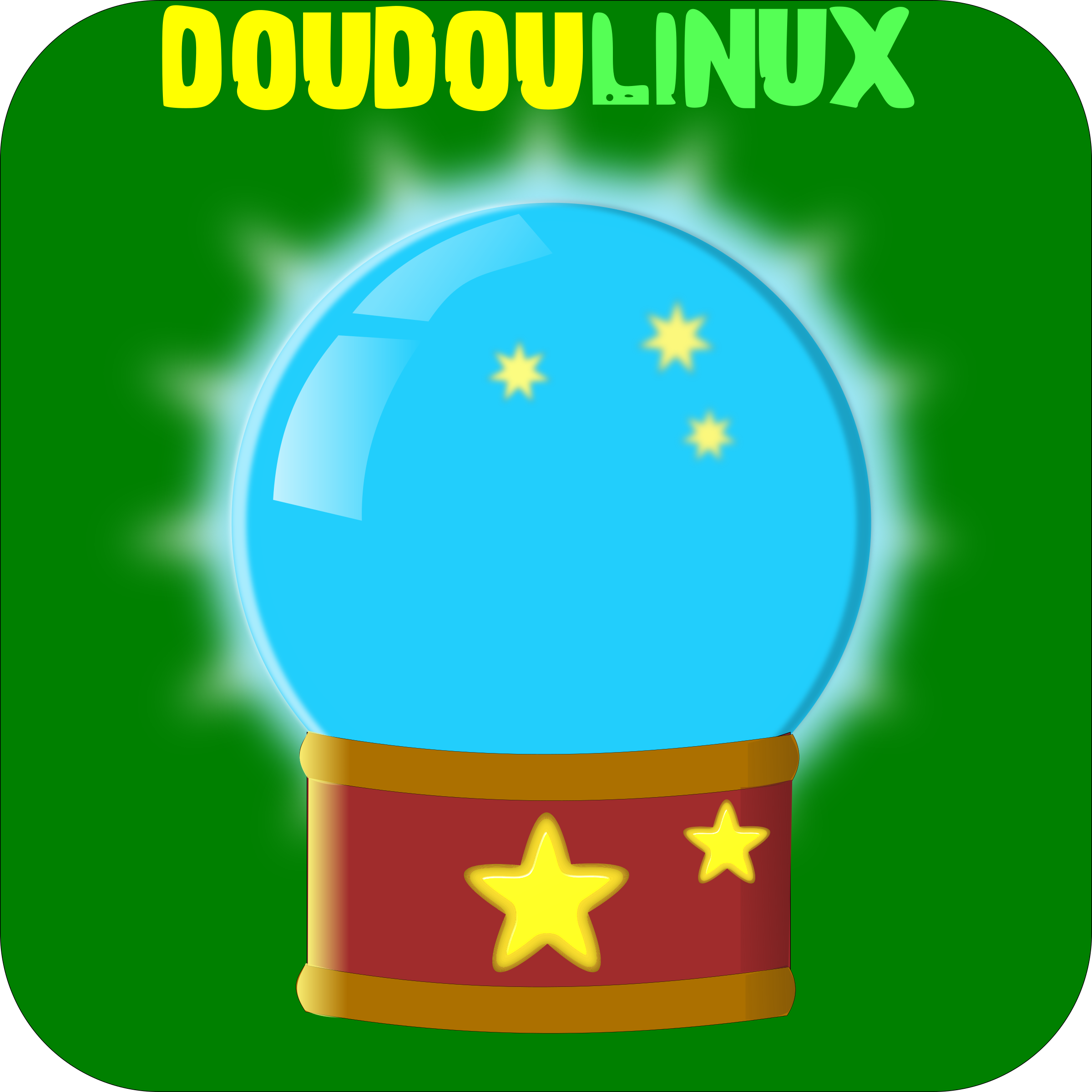 doudoulinux crystal ball 2 SVG Clip arts