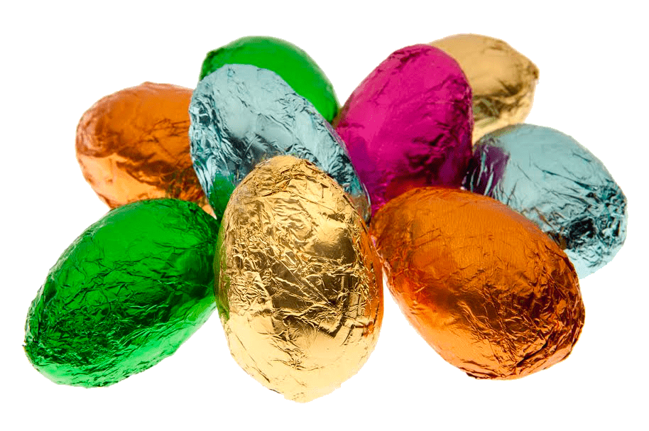 Easter Chocolate Eggs Close Up PNG icon