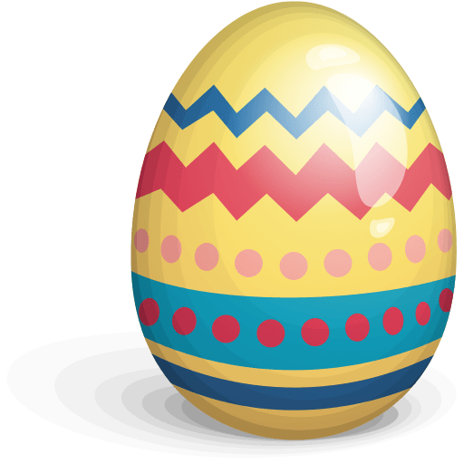 Easter Egg Yellow SVG Clip arts