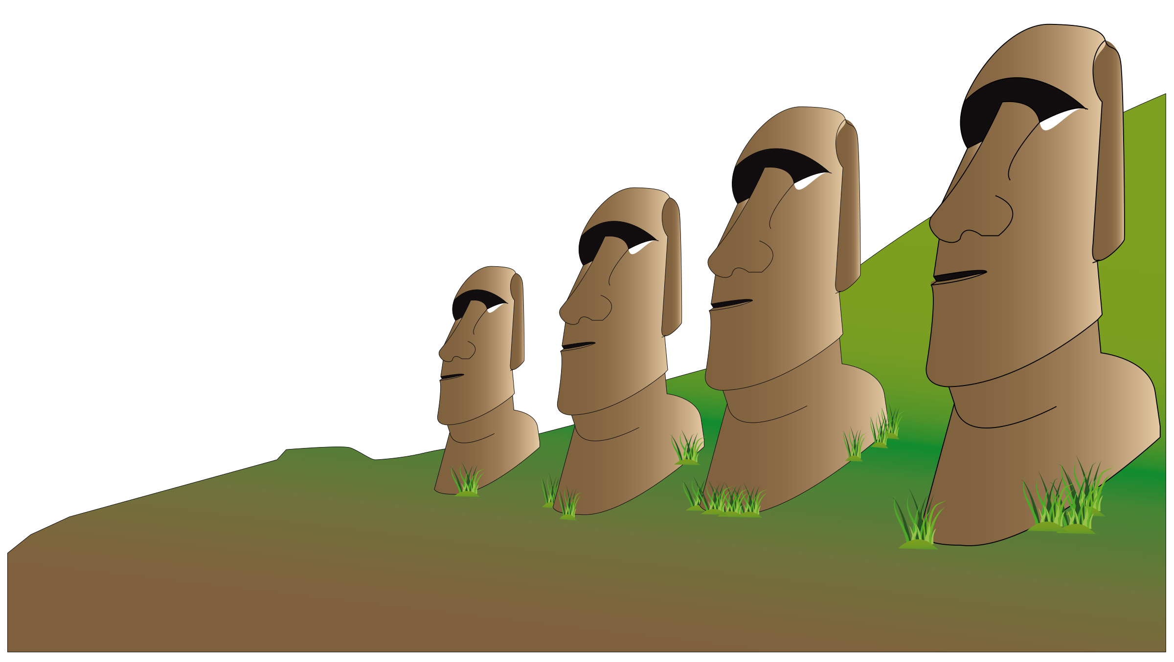 Easter Island Clip arts