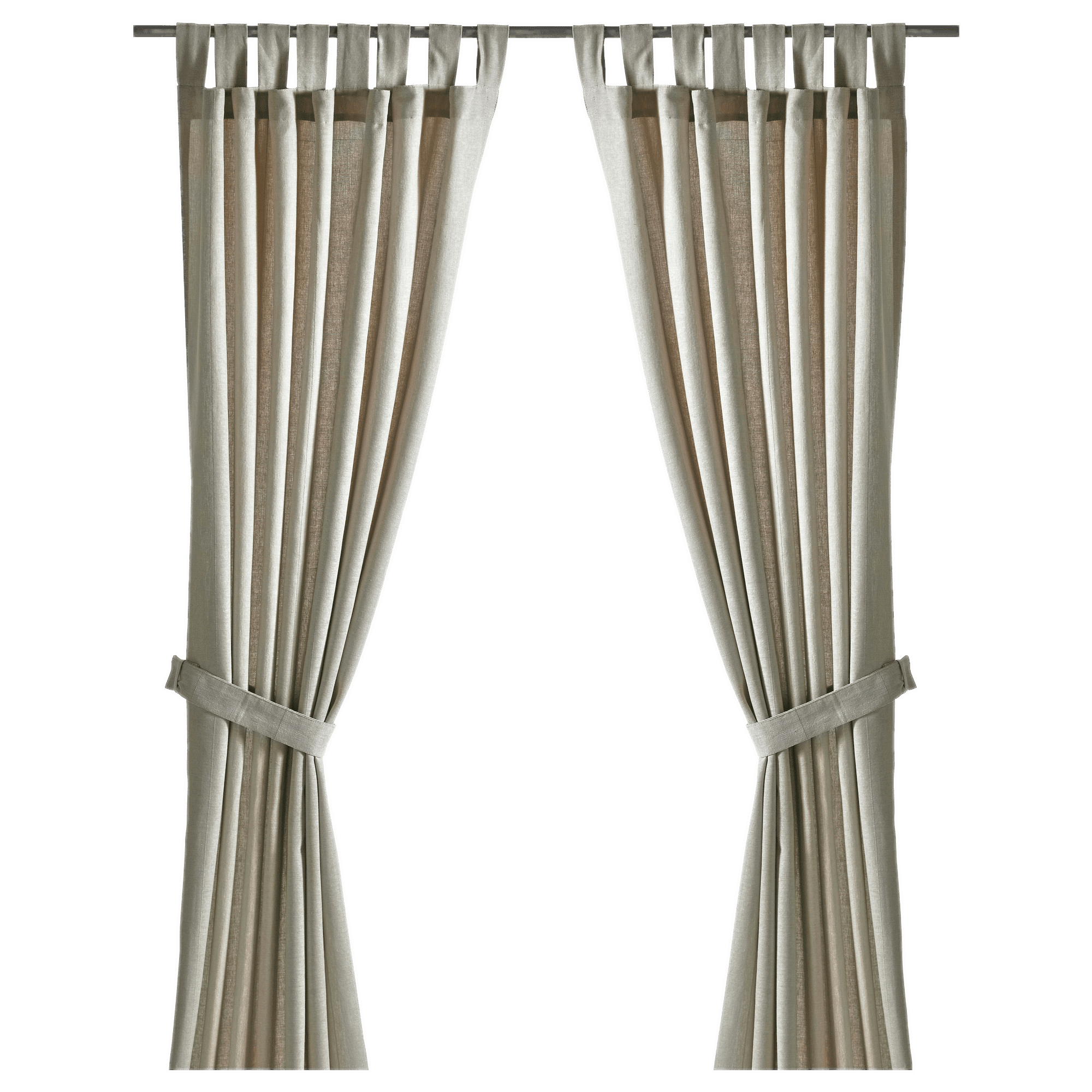 Egg Shell Curtains With Tie Backs PNG icon