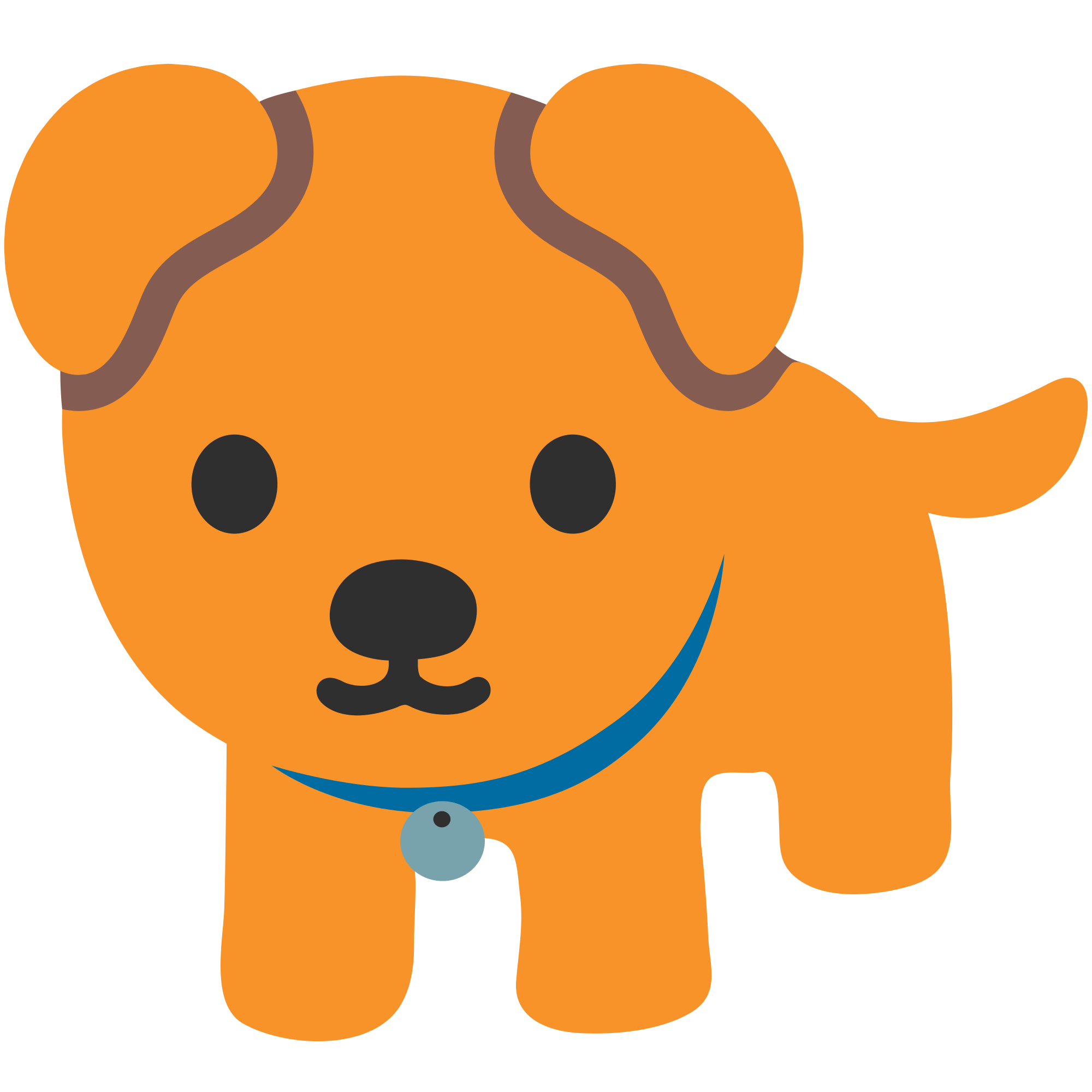 Emoji Dog SVG Clip arts