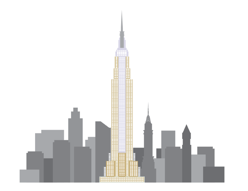 Empire State Building Clipart SVG Clip arts