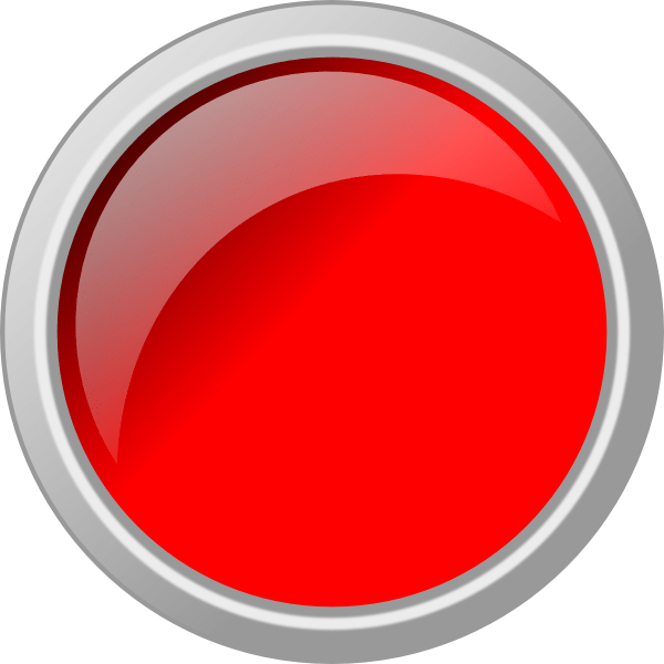 Empty Red Button With Grey Border PNG icon