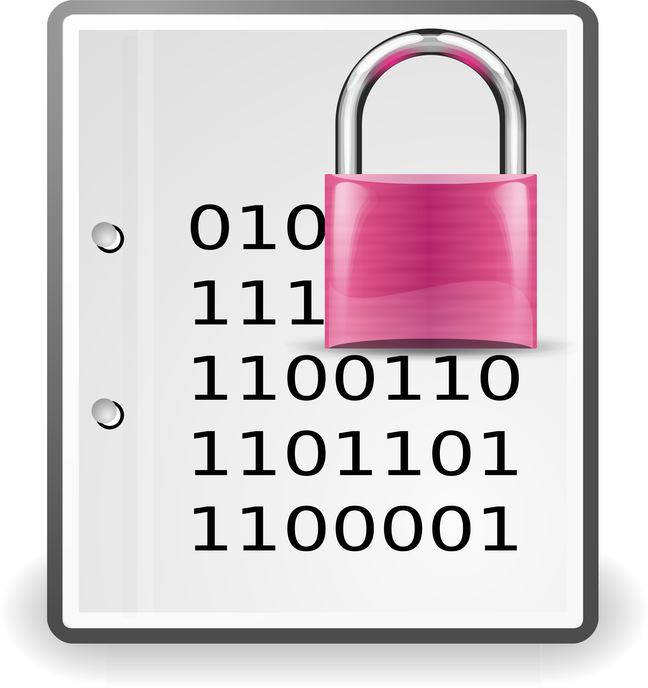 Encrypted document purple SVG Clip arts