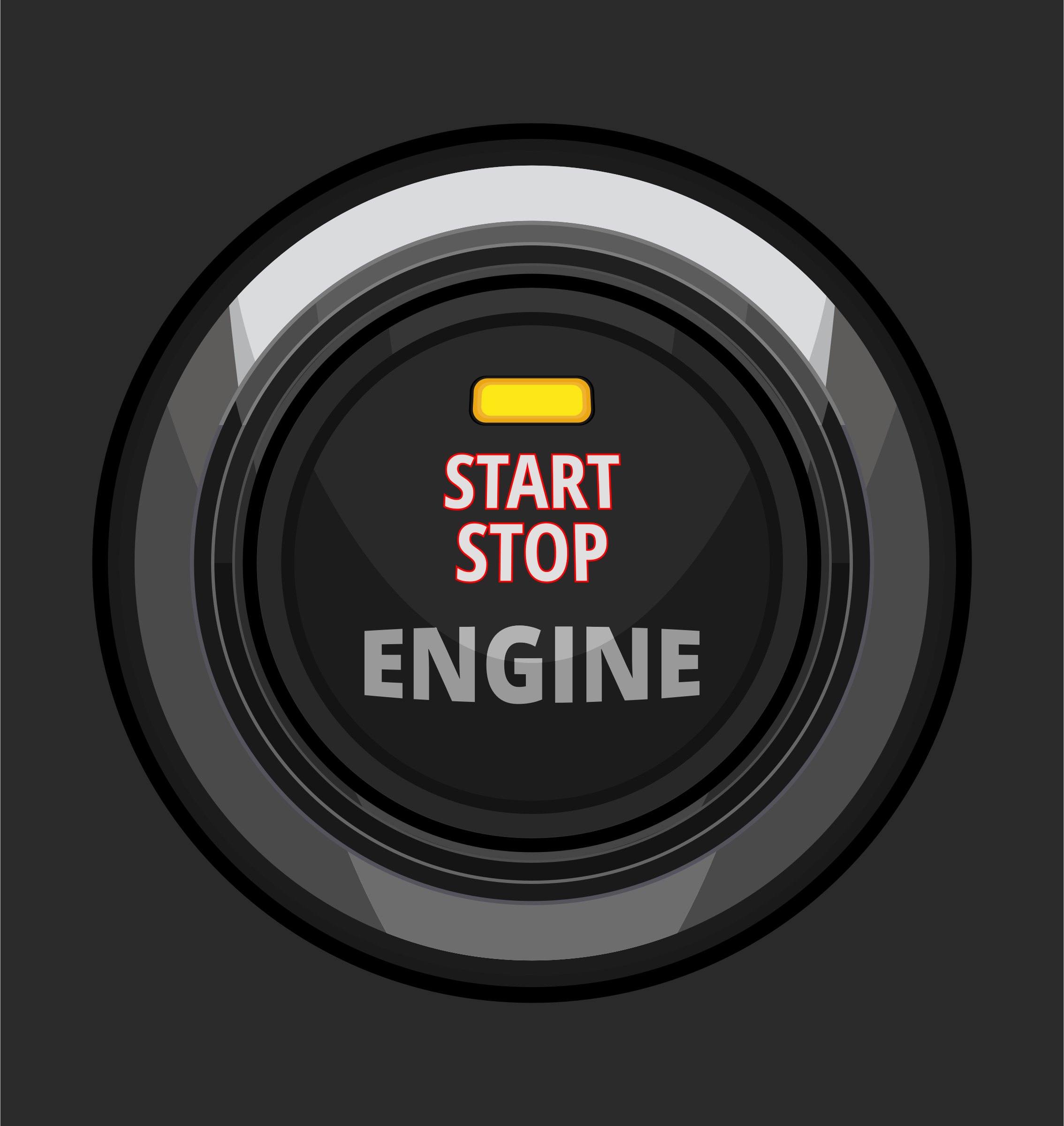 Engine Start Stop Button SVG Clip arts