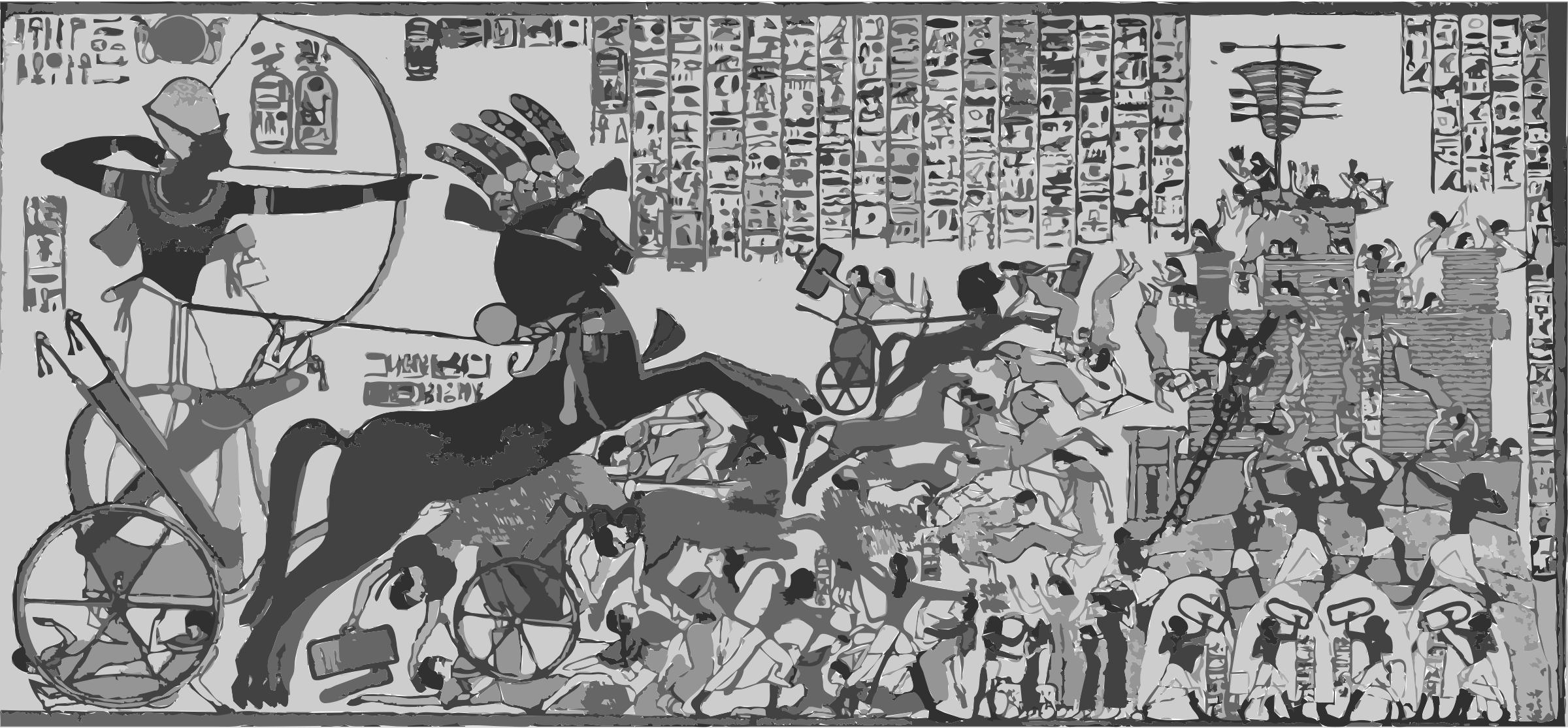 English: Ramesses IIs victory over the Cheta people and the Siege of Dapur. (Syria) PNG icon