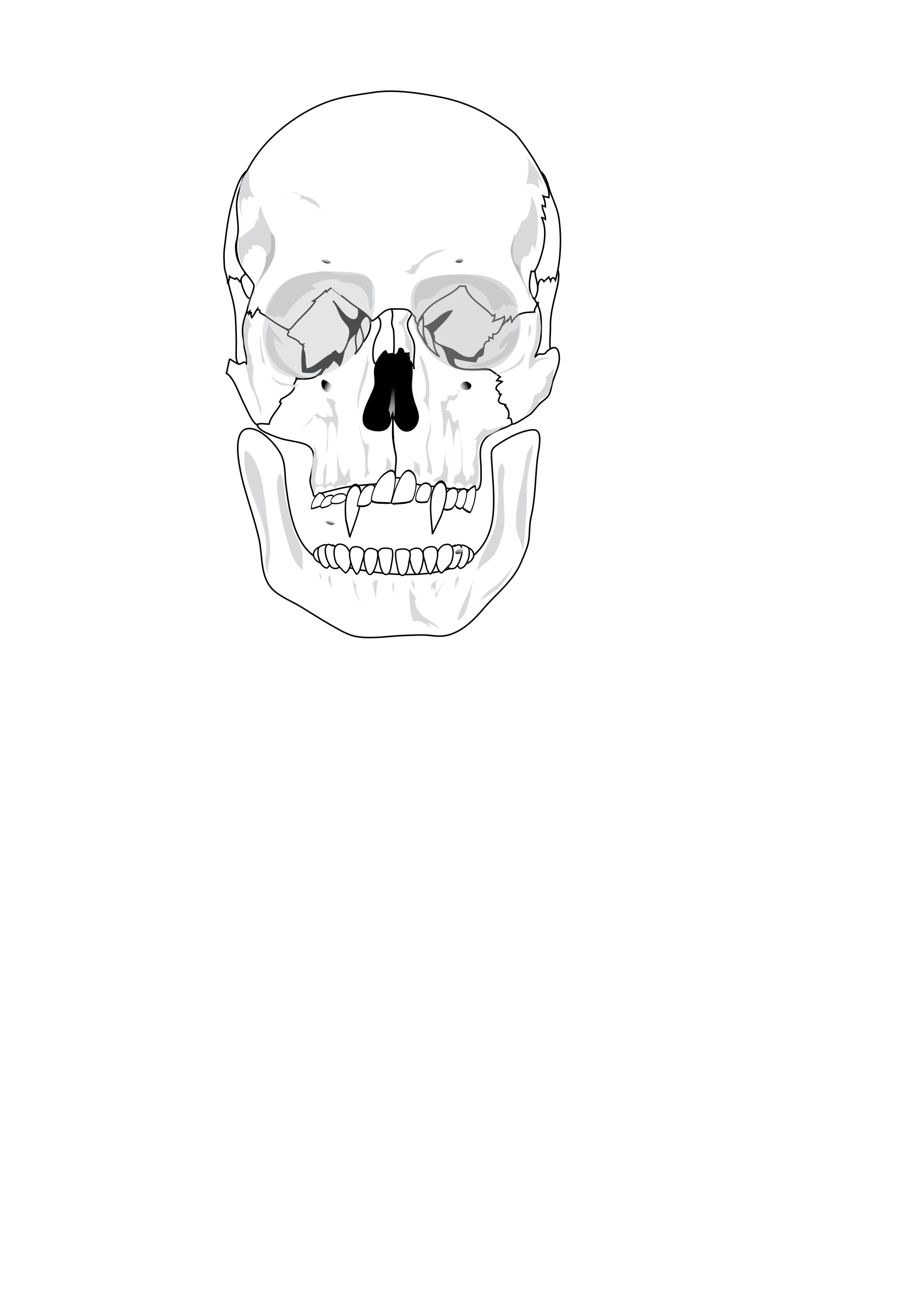 evil skull SVG Clip arts