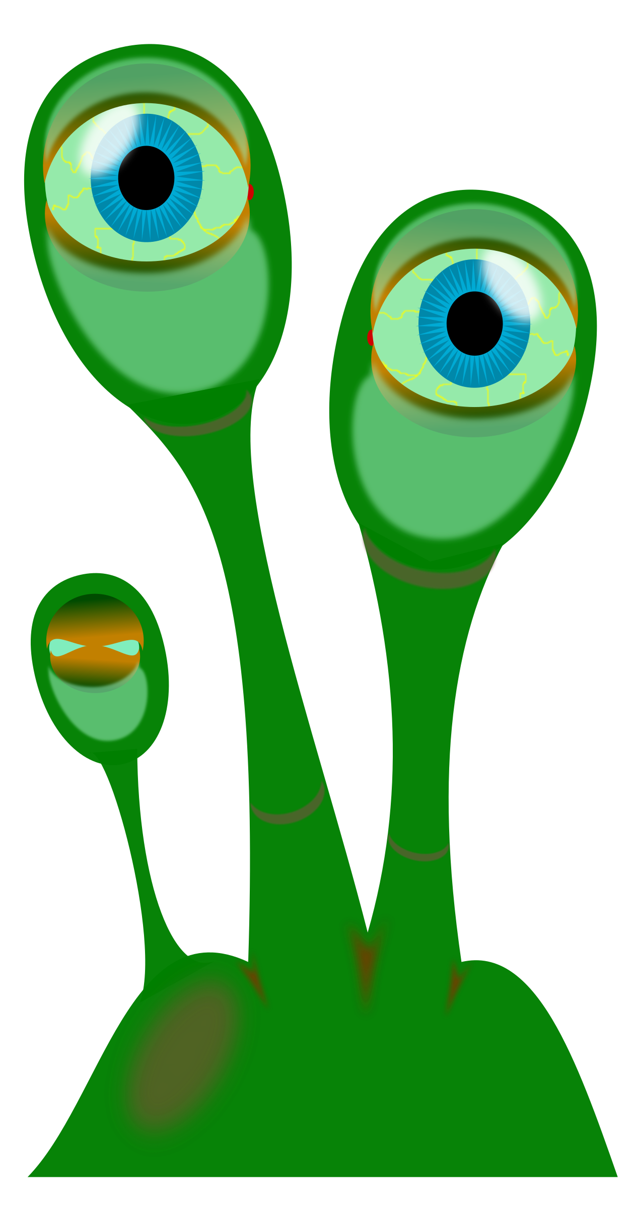 Extraterrestrial Eye Plant SVG Clip arts