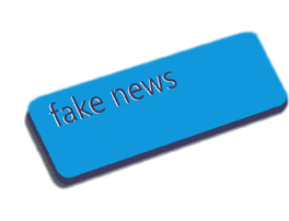 Fake News Blue Button PNG icon