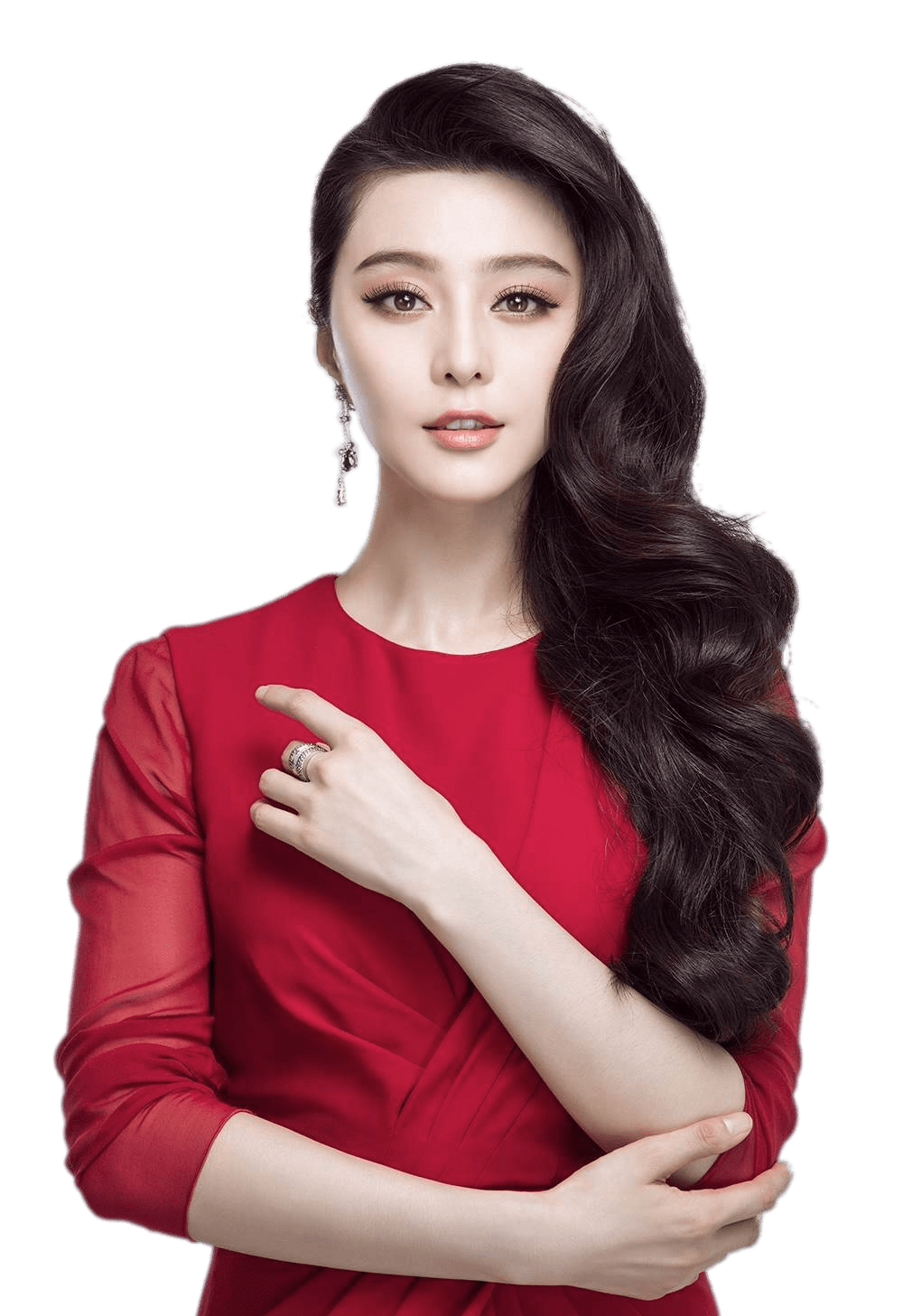Fan Bingbing Red Outfit PNG images