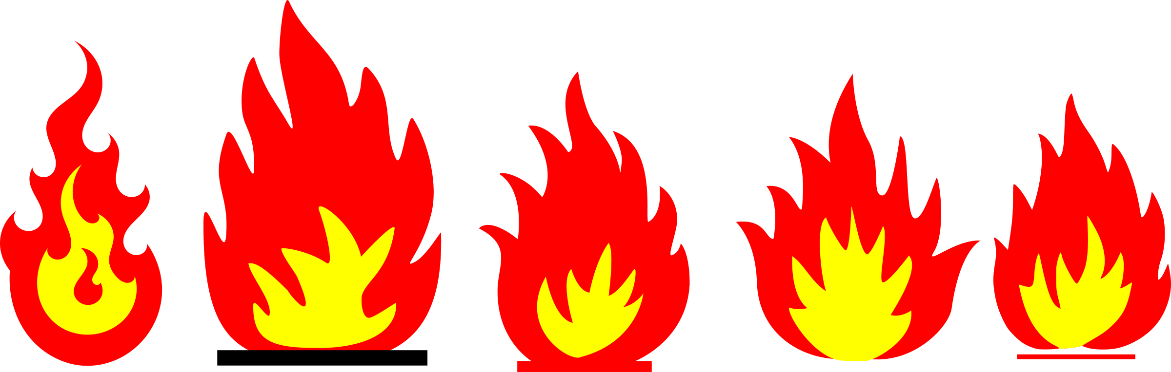 fire and flames remixes SVG Clip arts