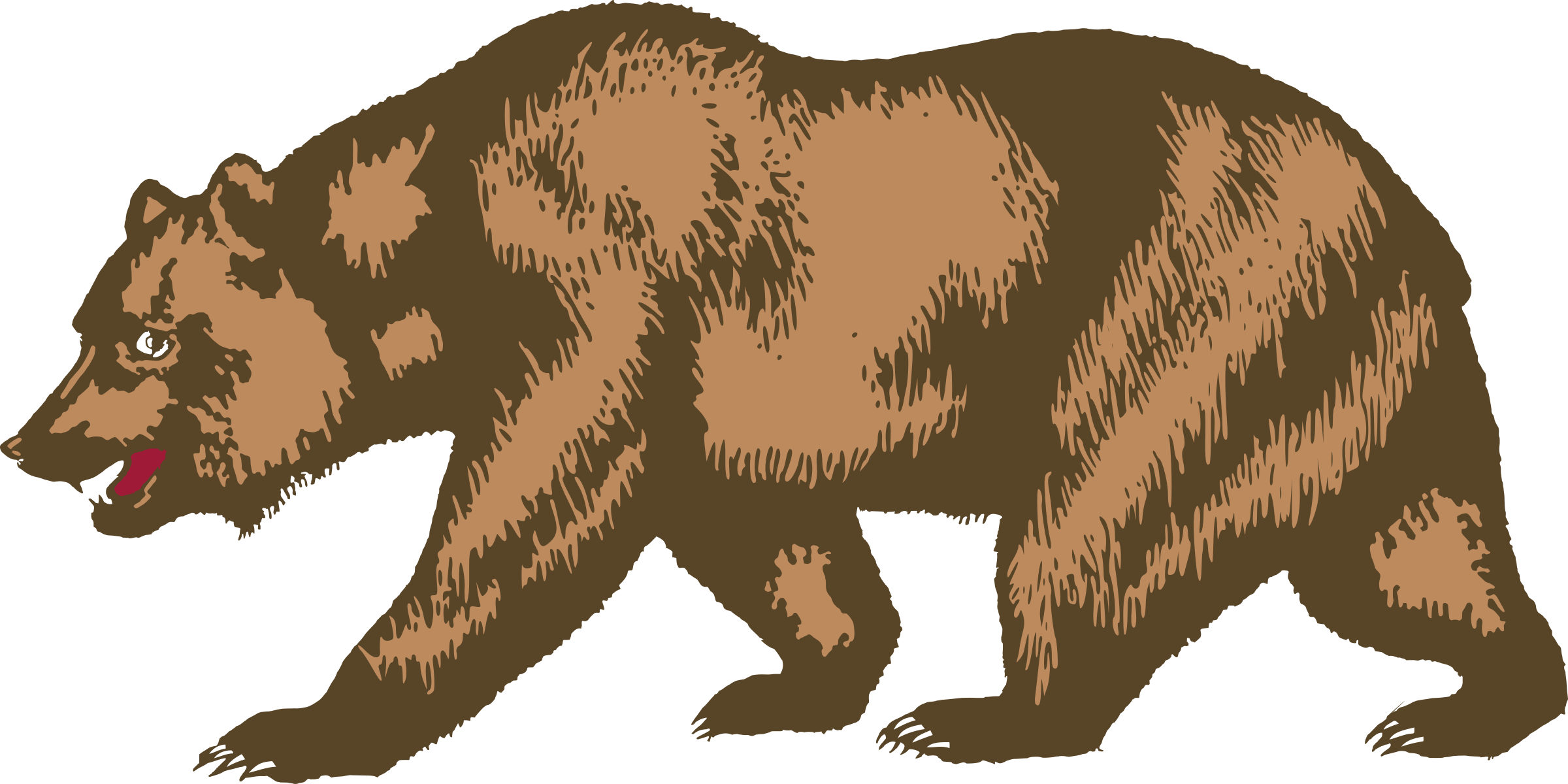 Flag of California - Bear Clip arts