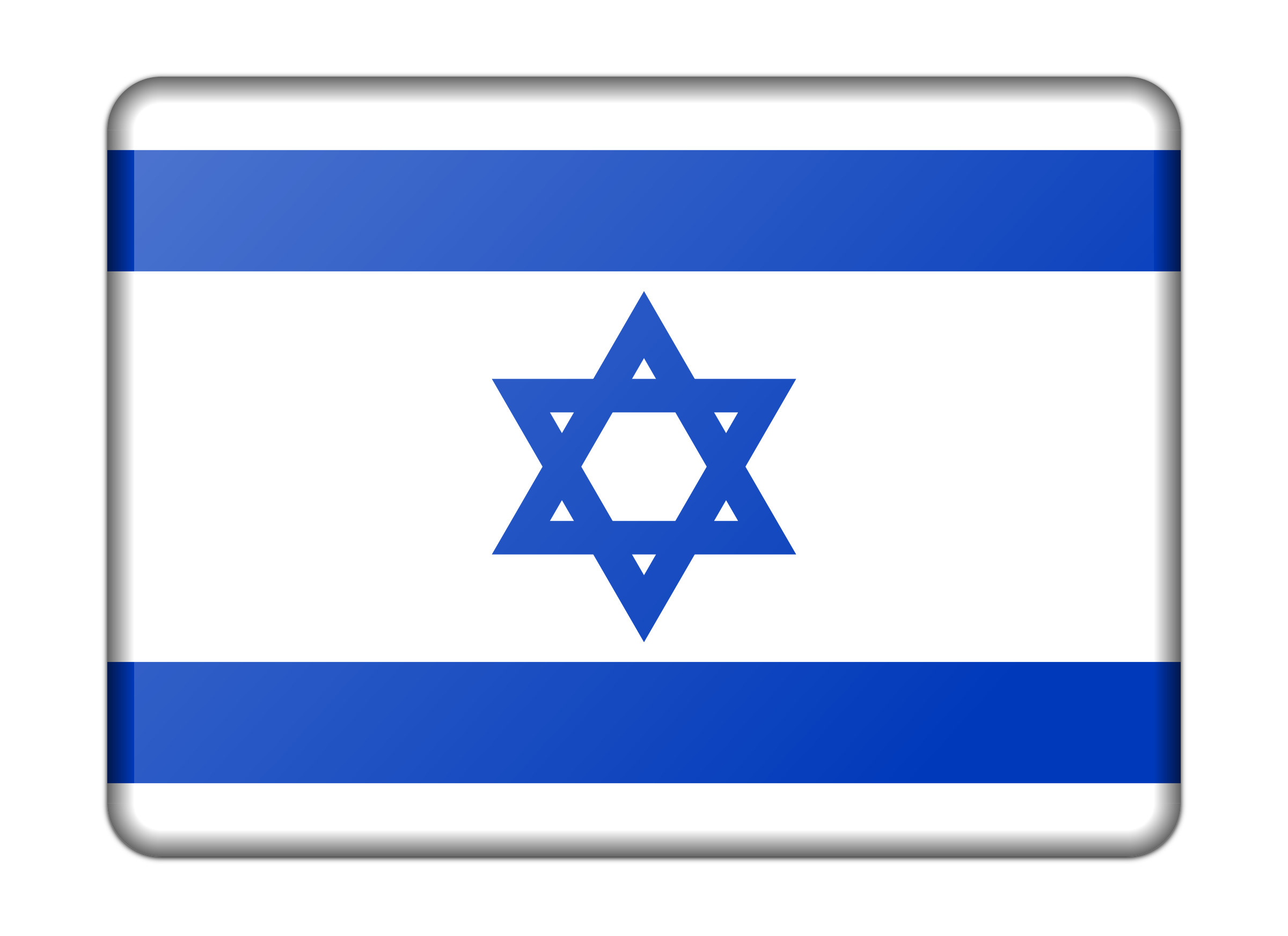 Flag of Israel (bevelled) SVG Clip arts