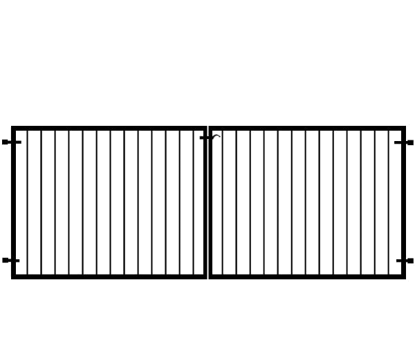 Flat Top Driveway Gates SVG Clip arts