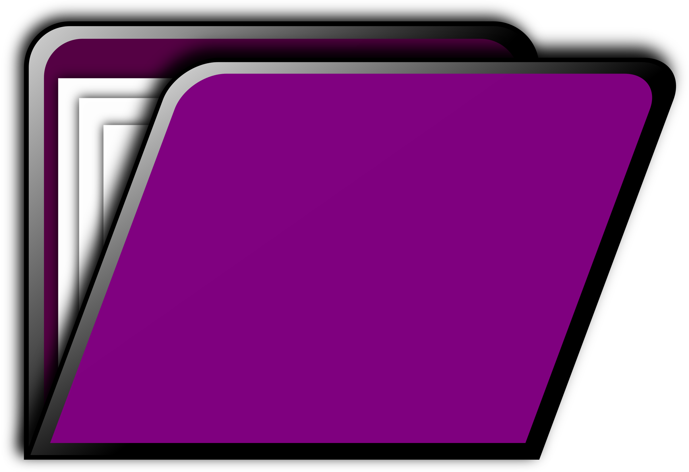 Folder Icon (purple) PNG icon